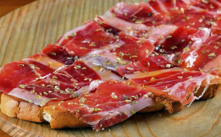 Tosta de jamón ibérico